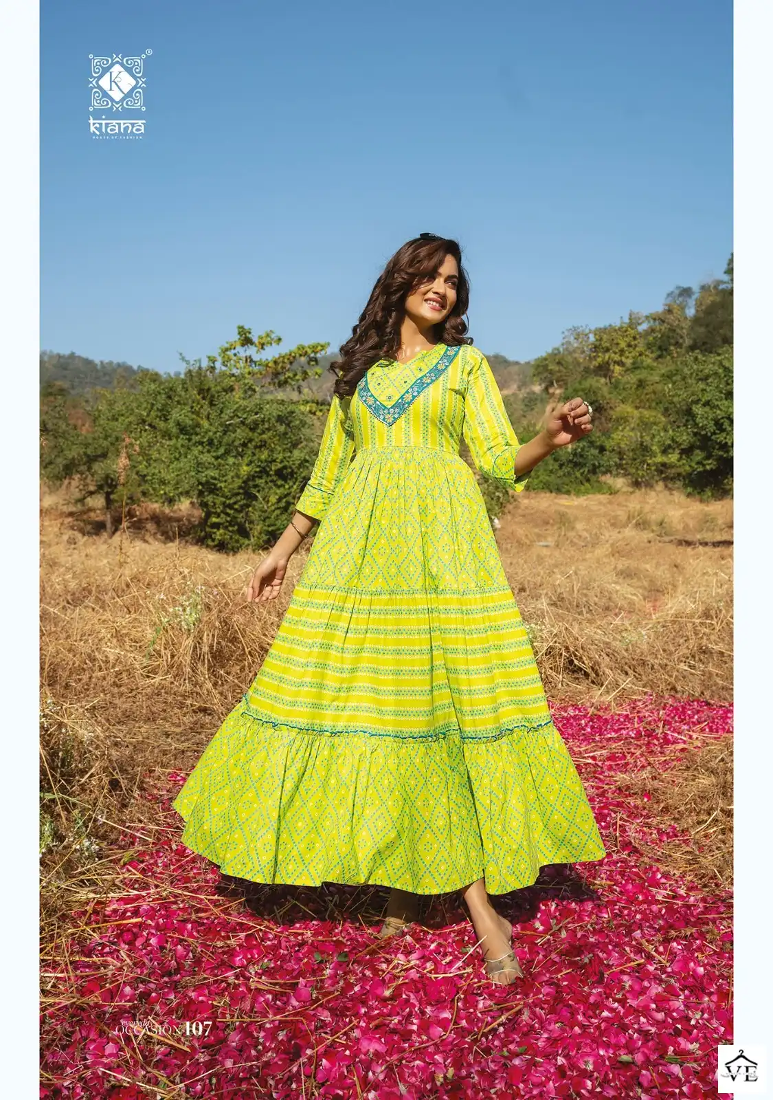 Kiana Occasion Pure Cotton Wholesale Gown Catalog — Wholesale Kurtis, MPA wholesale from Surat - Gallery Image 4