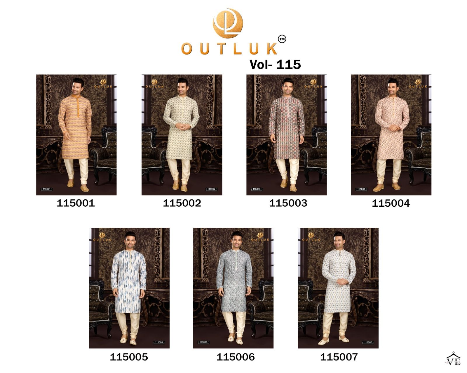 Outluk Vol 115 Cotton Wholesale Kurta With Pajama Catalog — Singles, MPA wholesale from Surat — view 8