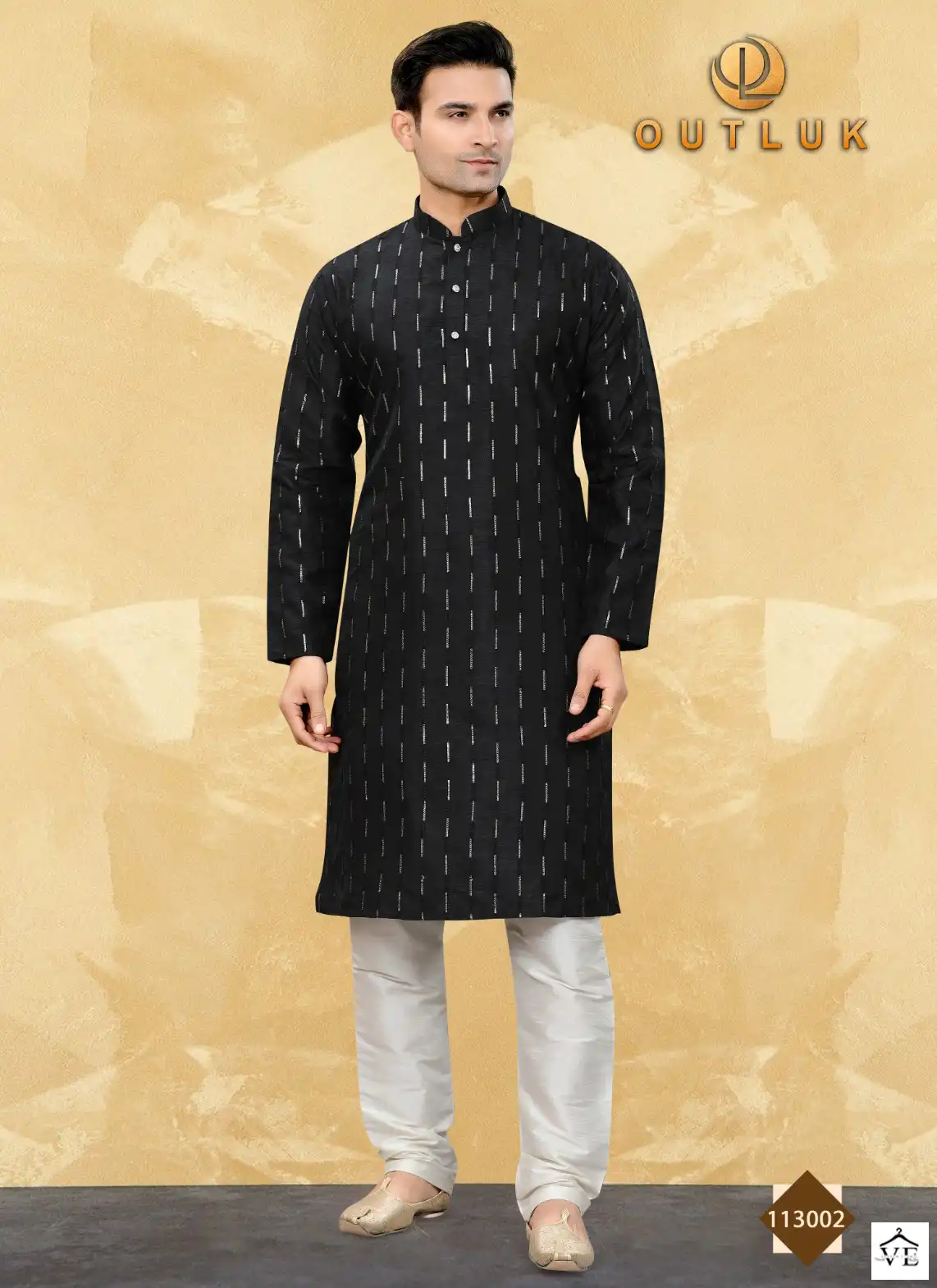 Outlook Vol 113 Art Silk Wholesale Kurta Pajama Catalog — Singles, MPA wholesale from Surat — view 3