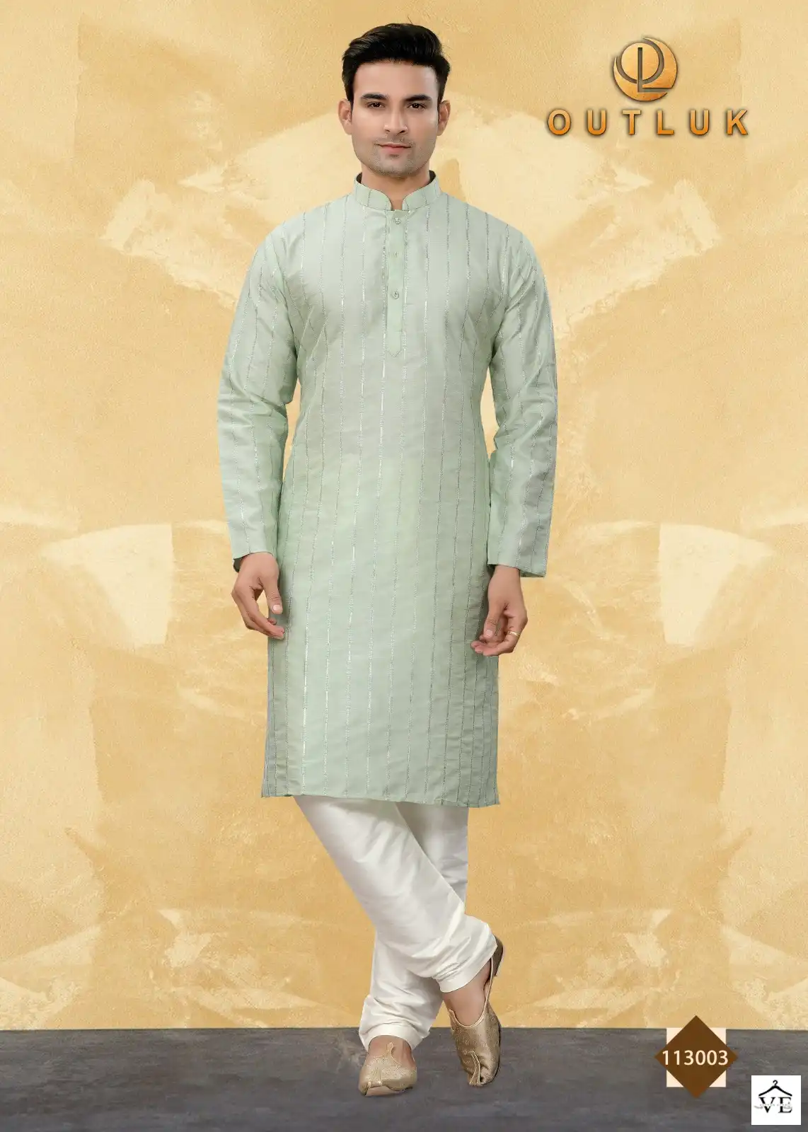 Outlook Vol 113 Art Silk Wholesale Kurta Pajama Catalog — Singles, MPA wholesale from Surat — view 4