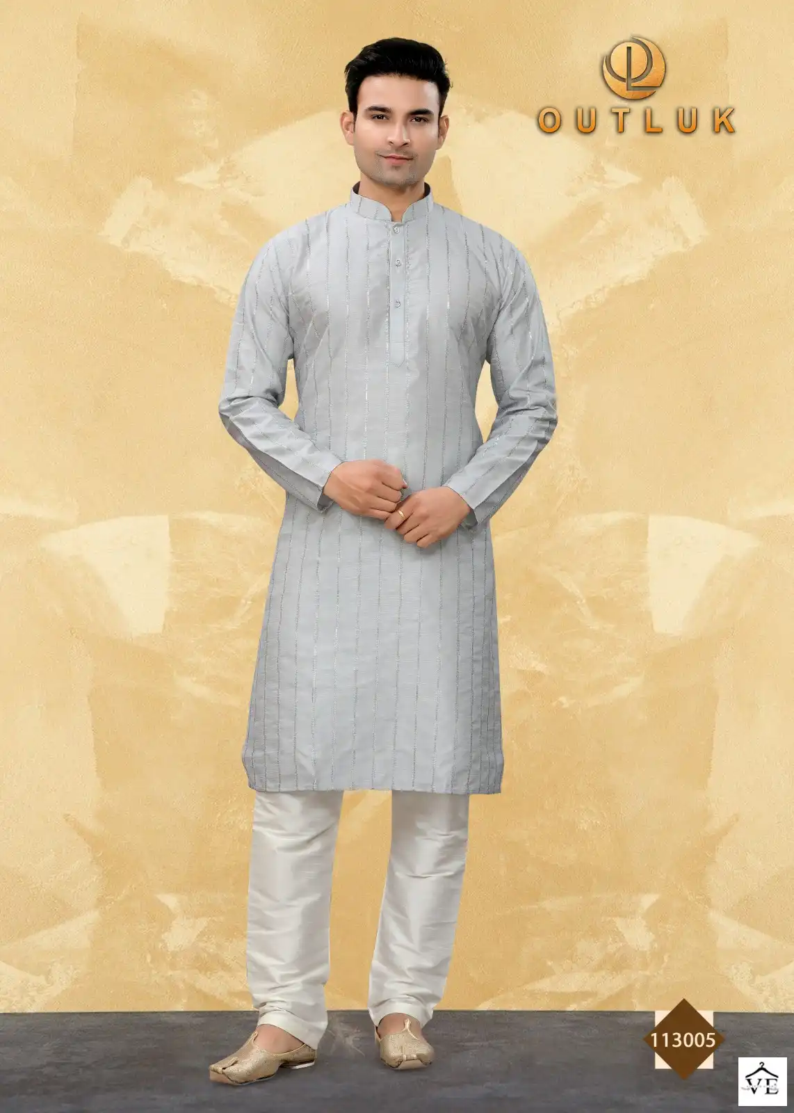Outlook Vol 113 Art Silk Wholesale Kurta Pajama Catalog — Singles, MPA wholesale from Surat — view 6