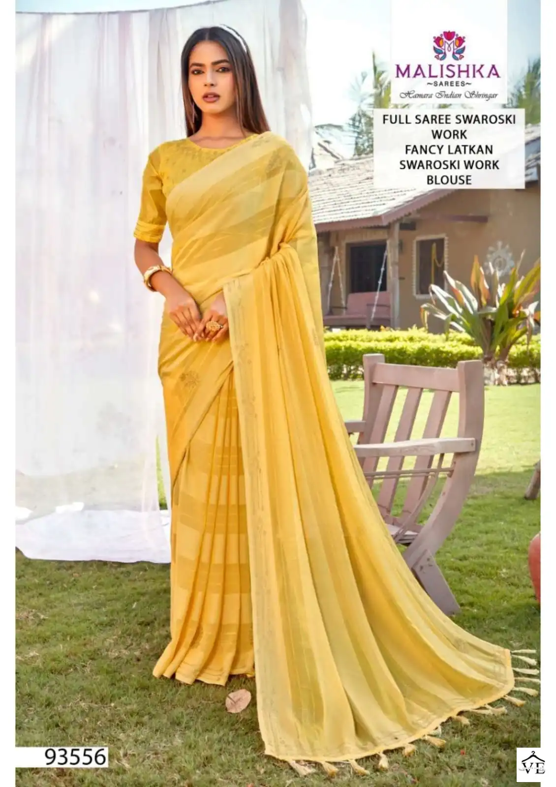Malishka Padmini Wetless Kalrav Wholesale Saree Catalog — Wholesale Sarees, MPA wholesale from Surat - Gallery Image 4