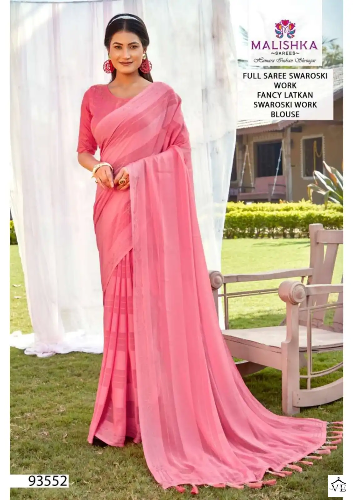 Malishka Padmini Wetless Kalrav Wholesale Saree Catalog — Wholesale Sarees, MPA wholesale from Surat - Gallery Image 5