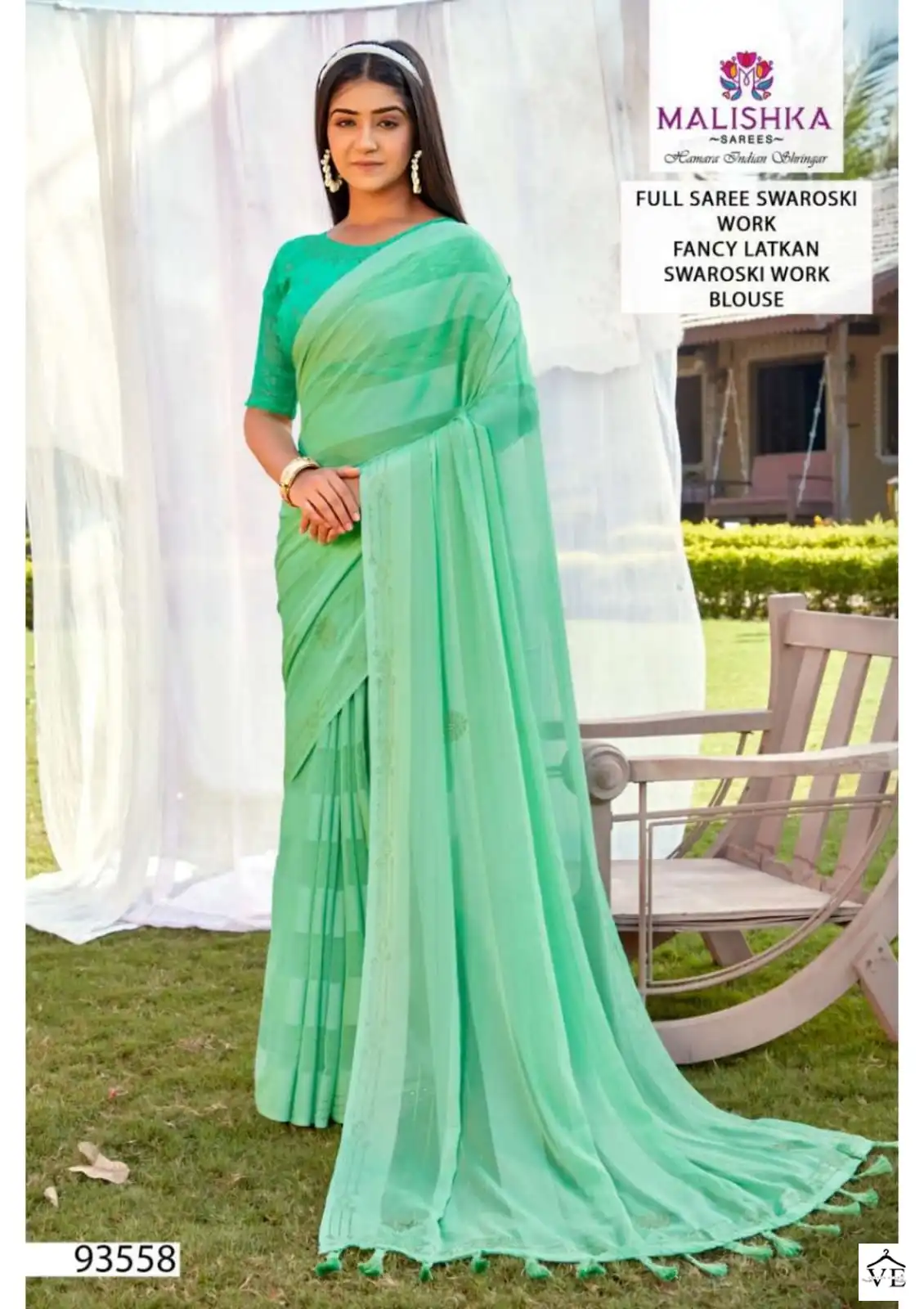 Malishka Padmini Wetless Kalrav Wholesale Saree Catalog — Wholesale Sarees, MPA wholesale from Surat - Gallery Image 6