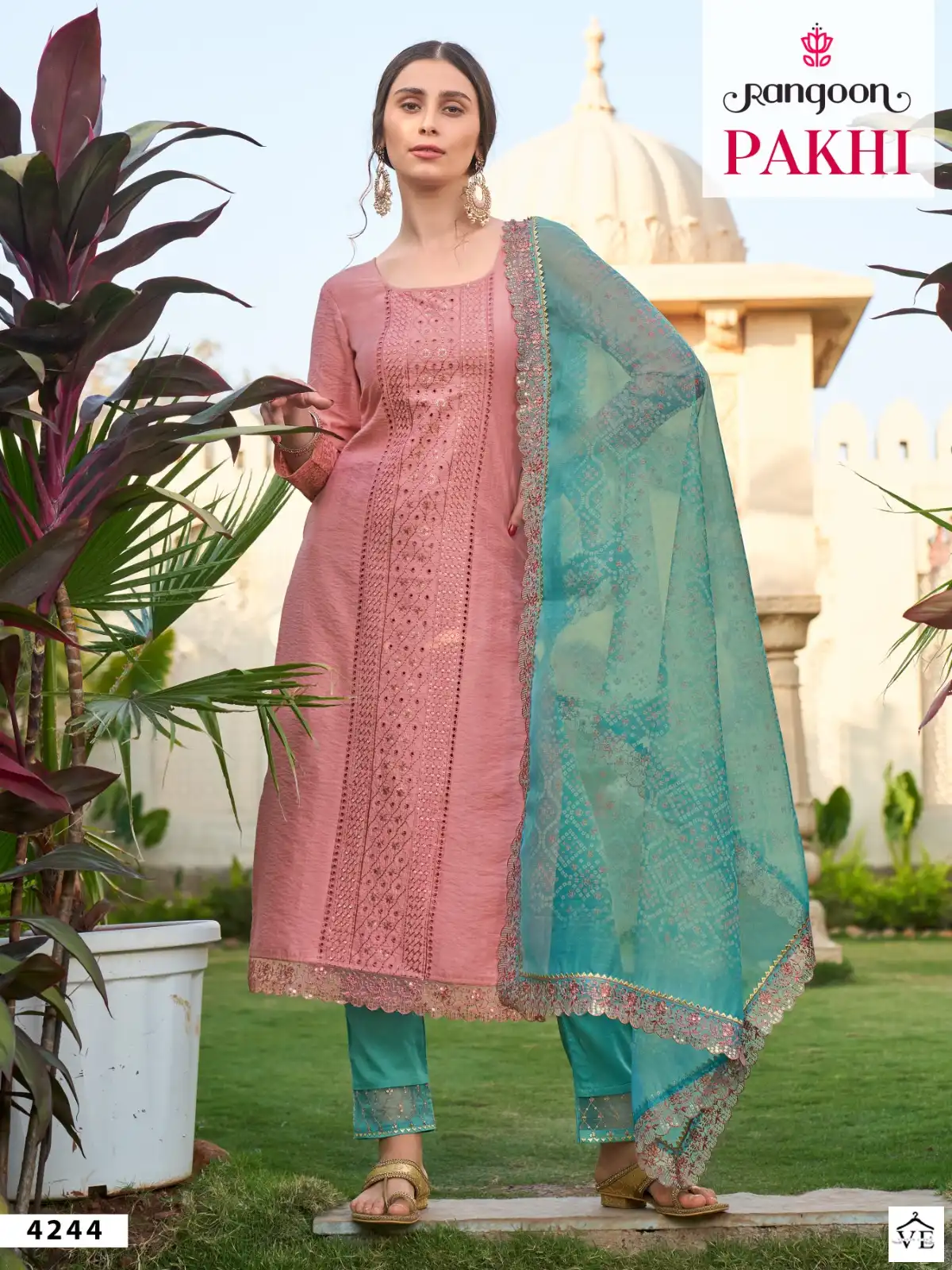 Rangoon Pakhi Viscose Wholesale Readymade Suits Catalog — Wholesale Salwar Suits, MPA wholesale from Surat - Gallery Image 2