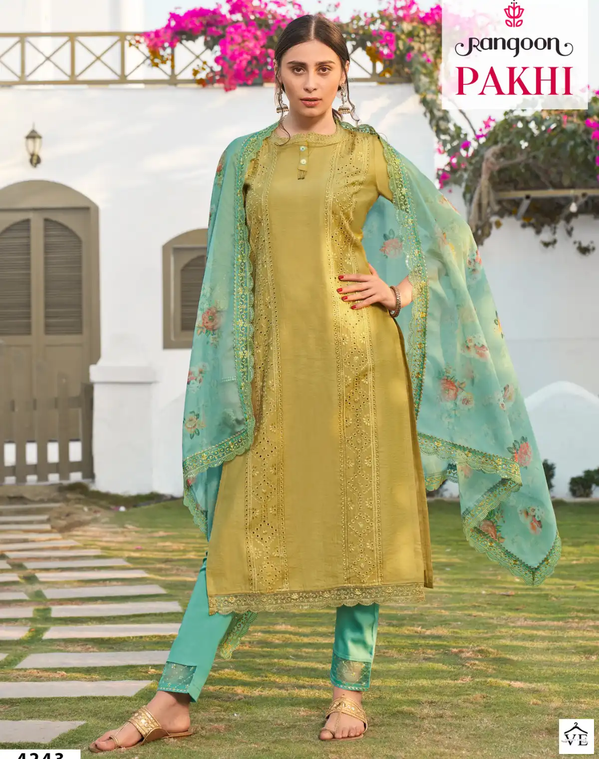 Rangoon Pakhi Viscose Wholesale Readymade Suits Catalog — Wholesale Salwar Suits, MPA wholesale from Surat — view 1