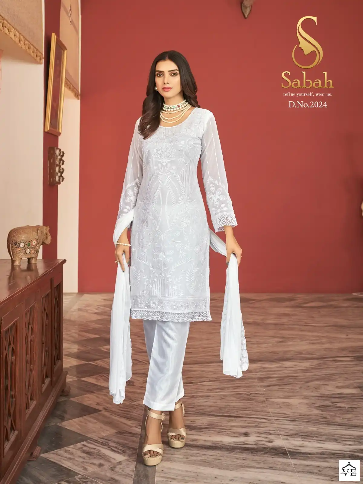 Sabah Pakiza Heavy Faux Georgette Wholesale Pakistani Suits Catalog — Wholesale Salwar Suits, MPA wholesale from Surat - Gallery Image 3
