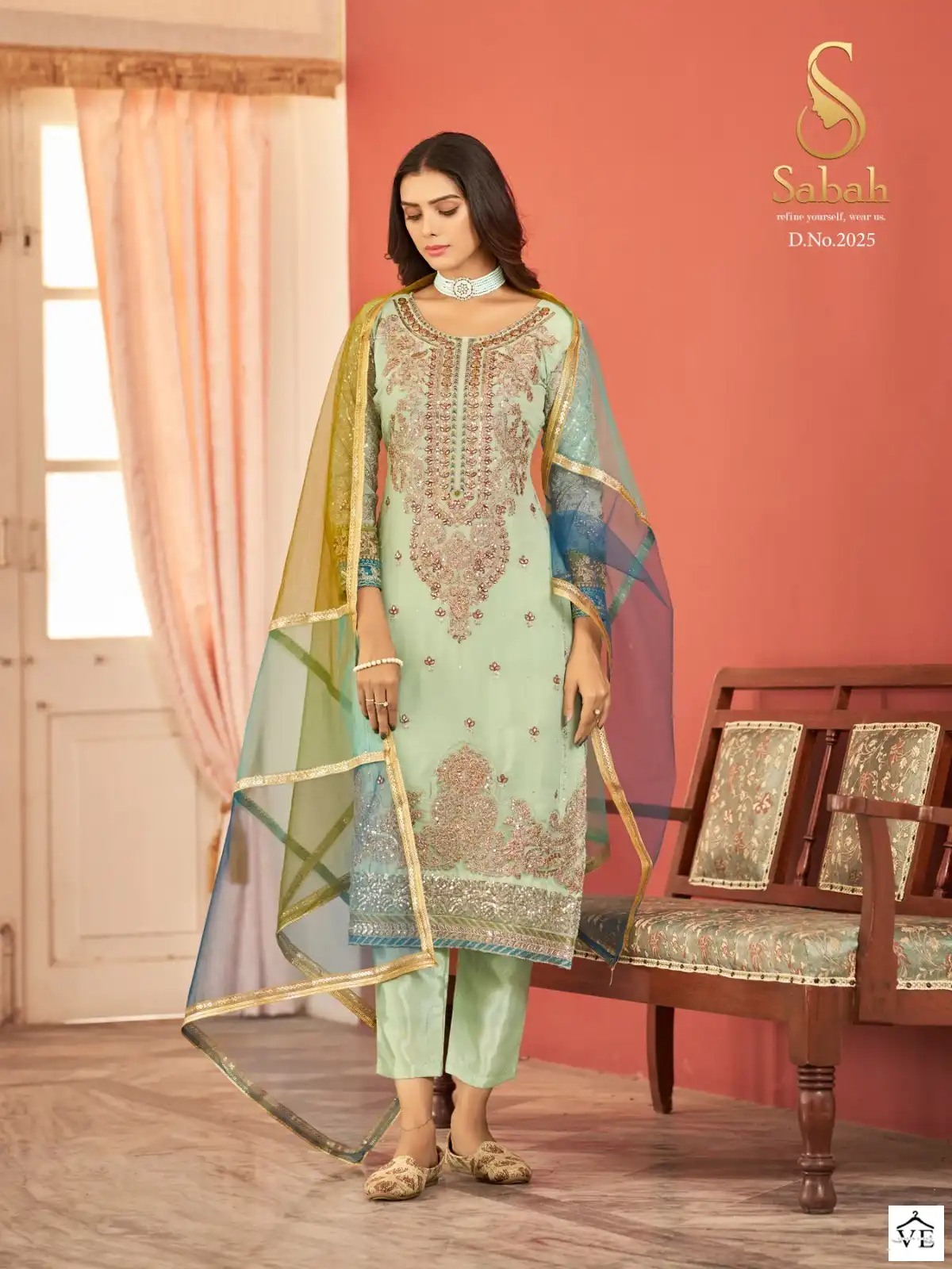 Sabah Pakiza Heavy Faux Georgette Wholesale Pakistani Suits Catalog — Wholesale Salwar Suits, MPA wholesale from Surat - Gallery Image 4