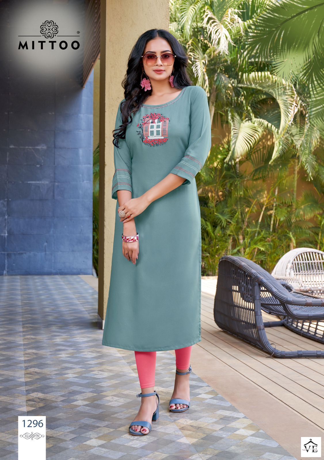 Mittoo Palak Vol 34 Rayon Wholesale Kurtis Catalog — Wholesale Kurtis, MPA wholesale from Surat — view 4