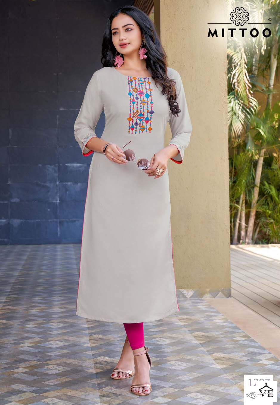 Mittoo Palak Vol 34 Rayon Wholesale Kurtis Catalog — Wholesale Kurtis, MPA wholesale from Surat — view 5