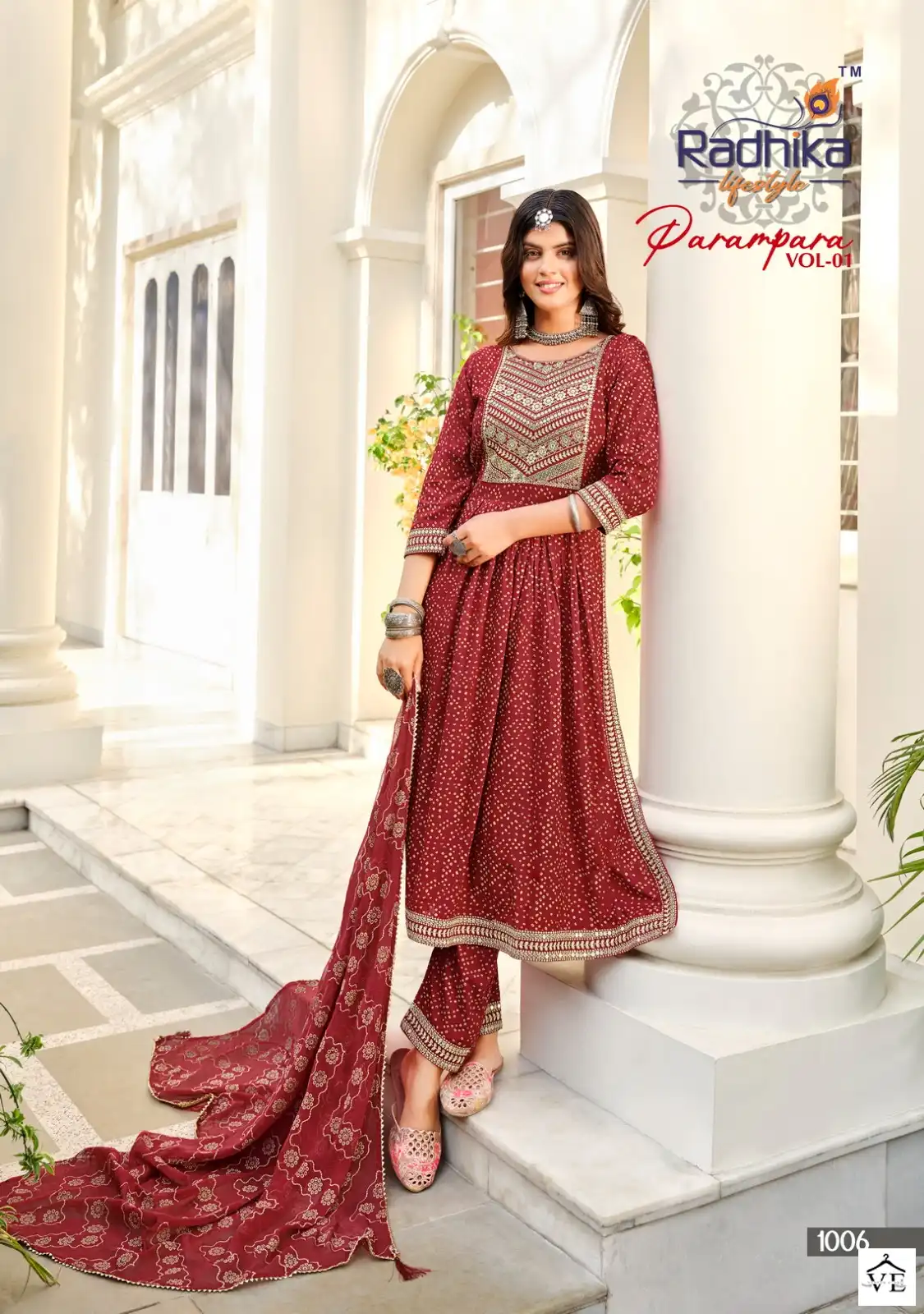 Radhika Parampara Vol 1 Heavy Rayon Wholesale Readymade Suits Catalog — Wholesale Salwar Suits, MPA wholesale from Surat - Gallery Image 2