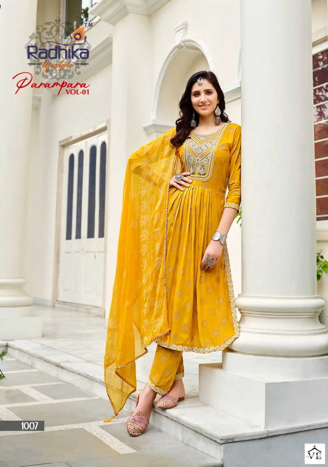Radhika Parampara Vol 1 Heavy Rayon Wholesale Readymade Suits Catalog — Wholesale Salwar Suits, MPA wholesale from Surat - Gallery Image 3