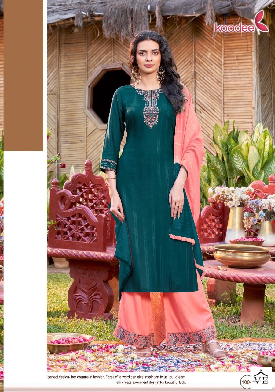 Koodee Pehchan Vol 7 Viscose Wholesale Readymade Salwar Suit Catalog — Wholesale Salwar Suits, MPA wholesale from Surat — view 2