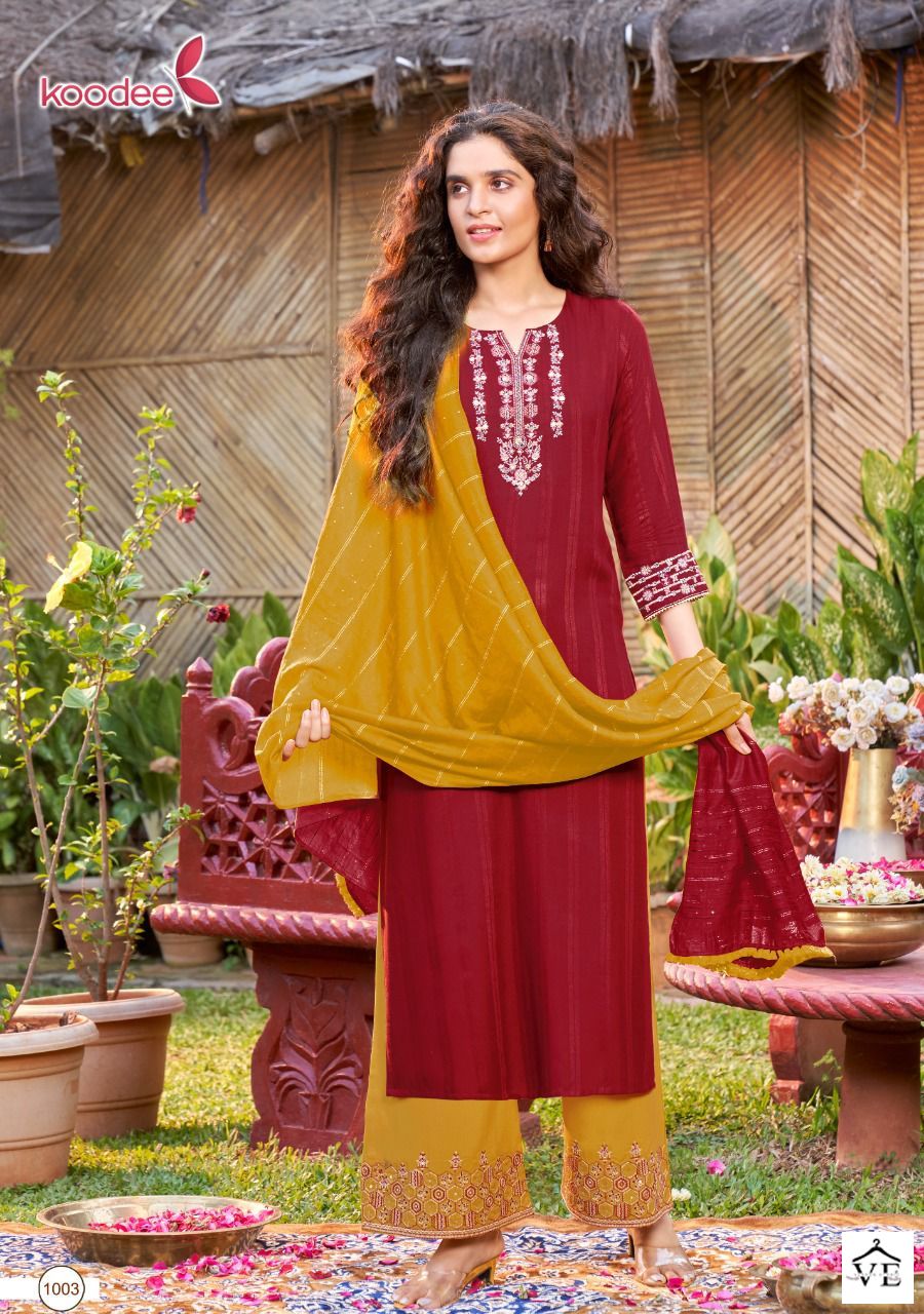 Koodee Pehchan Vol 7 Viscose Wholesale Readymade Salwar Suit Catalog — Wholesale Salwar Suits, MPA wholesale from Surat — view 5