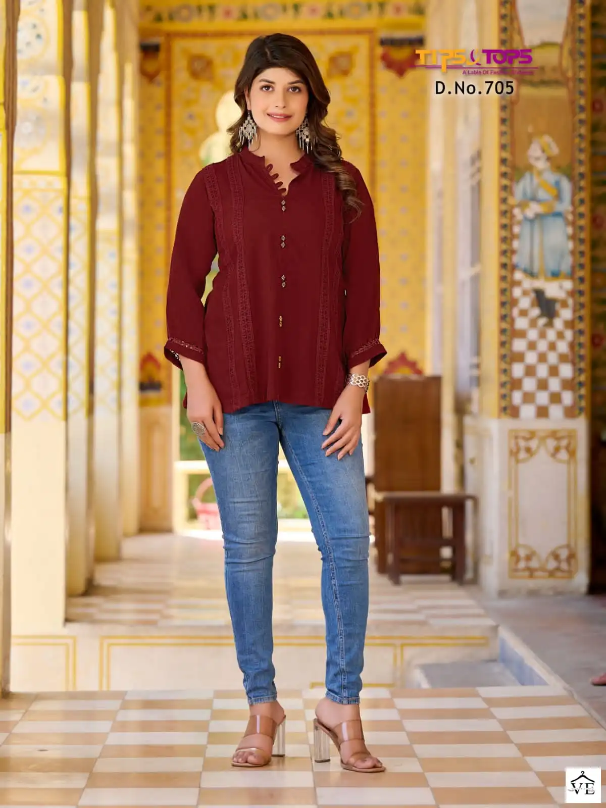 Tips & Tops Pepe Tops Vol 7 Rayon Wholesale Kurti Catalog — Wholesale Kurtis, MPA wholesale from Surat - Gallery Image 7