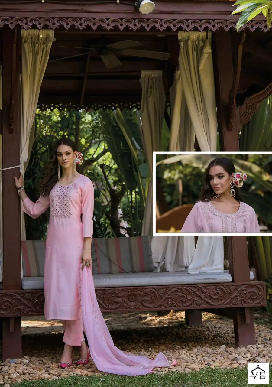 Kailee Fashion Phool Vol-2 Pure Viscose Muslin Wholesale Readymade Suits Catalog — Wholesale Salwar Suits, MPA wholesale from Surat — view 8