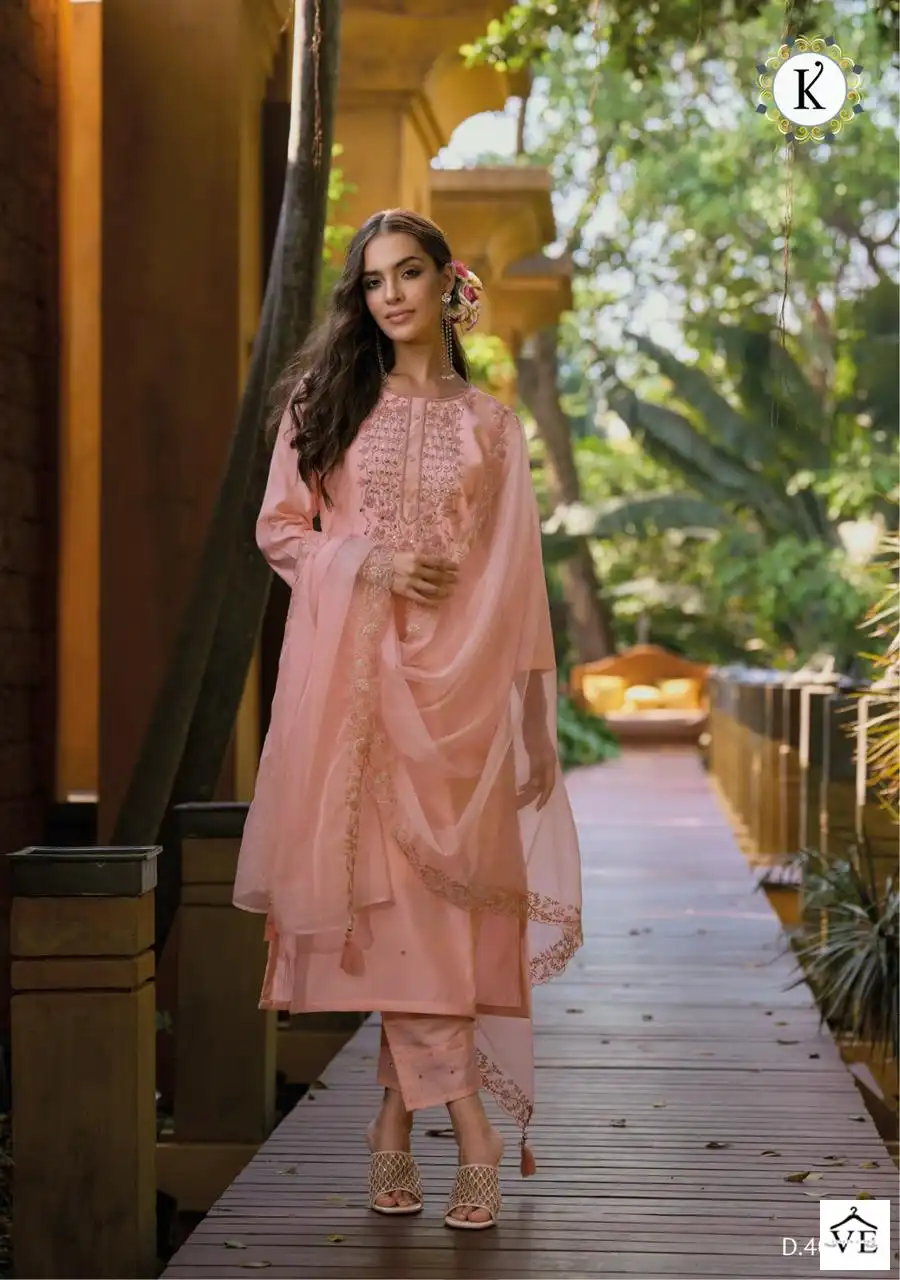 Kailee Fashion Phool Vol-2 Pure Viscose Muslin Wholesale Readymade Suits Catalog — Wholesale Salwar Suits, MPA wholesale from Surat - Gallery Image 4
