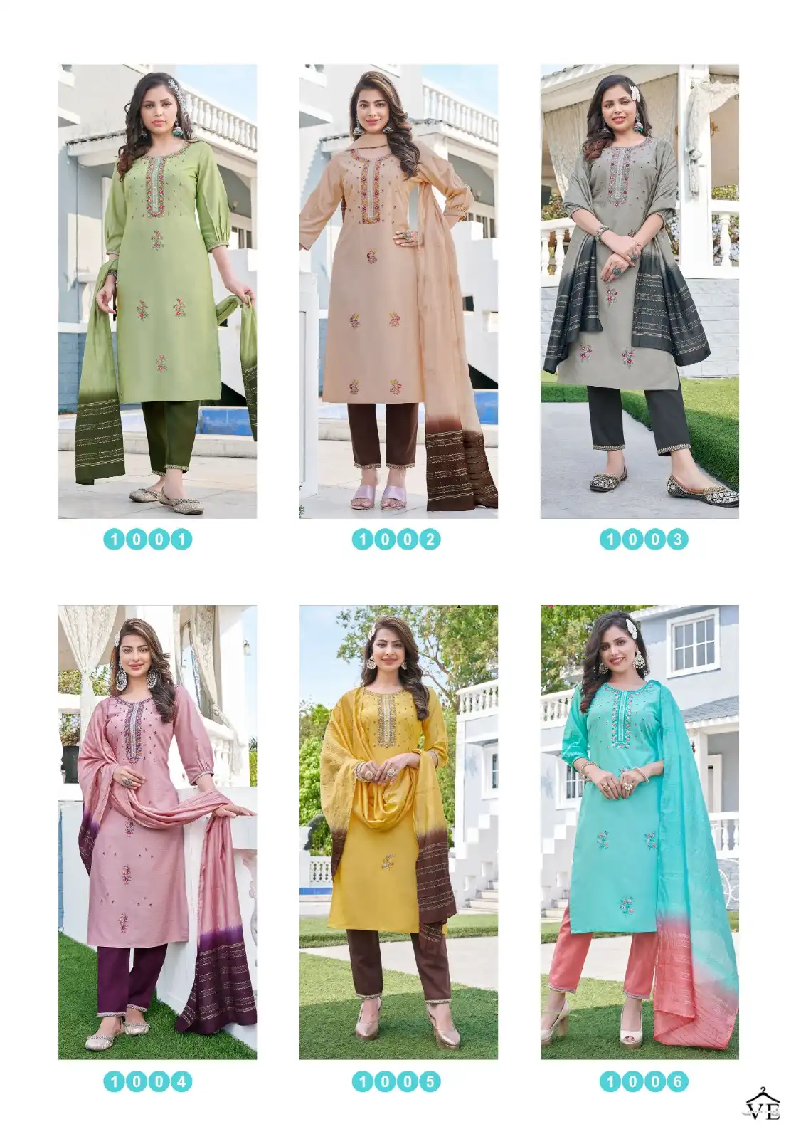 Pink Mirror Poetry Silk Wholesale Readymade Suits Catalog — Wholesale Salwar Suits, MPA wholesale from Surat — view 7