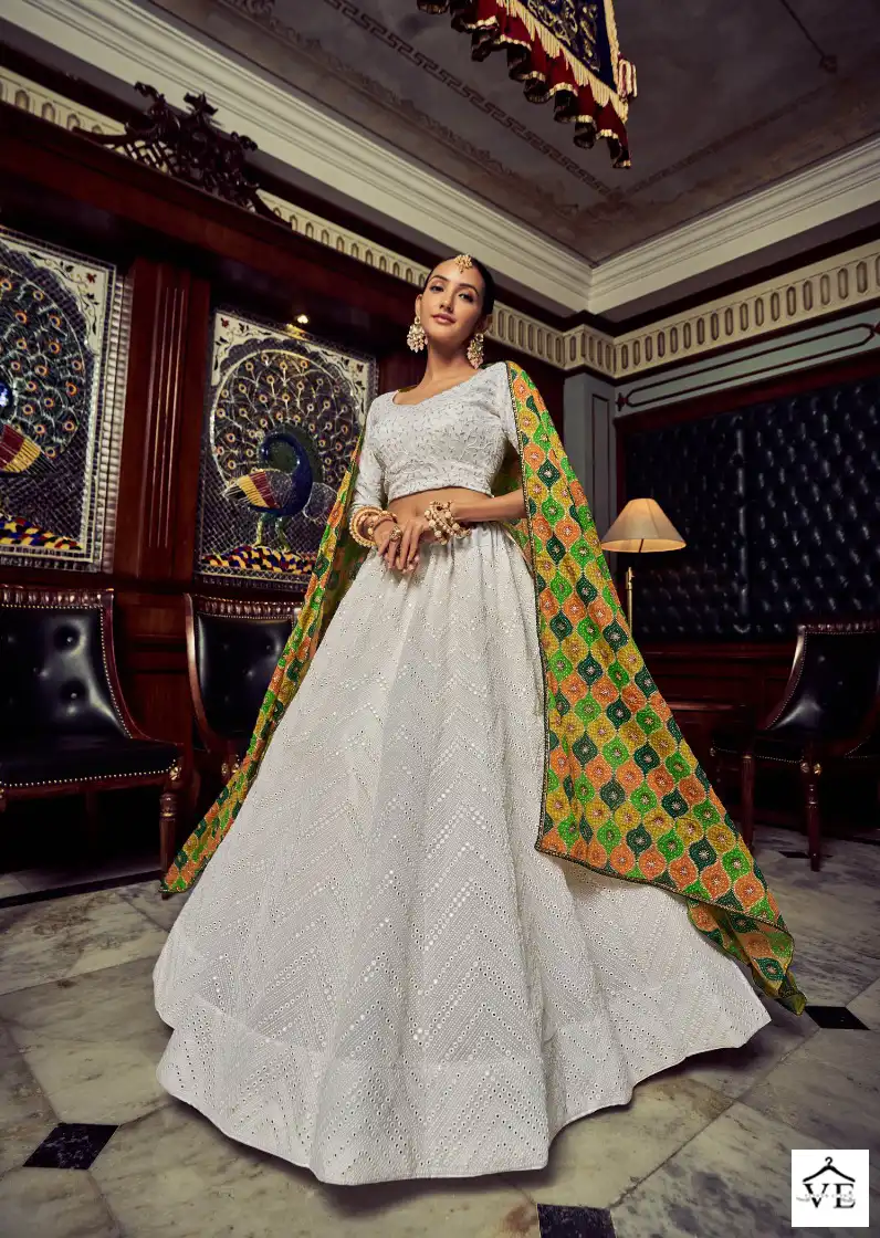 Arya Poshak Vol 5 Georgette Wholesale Lehenga Choli Catalog — Wholesale Lehenga, MPA wholesale from Surat - Gallery Image 4