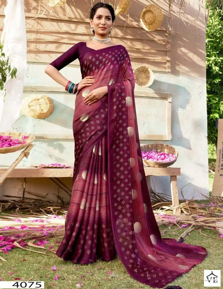 5D Designer Pragya Pc Moss Chiffon Wholesale Saree Catalog — Wholesale Sarees, MPA wholesale from Surat — view 1