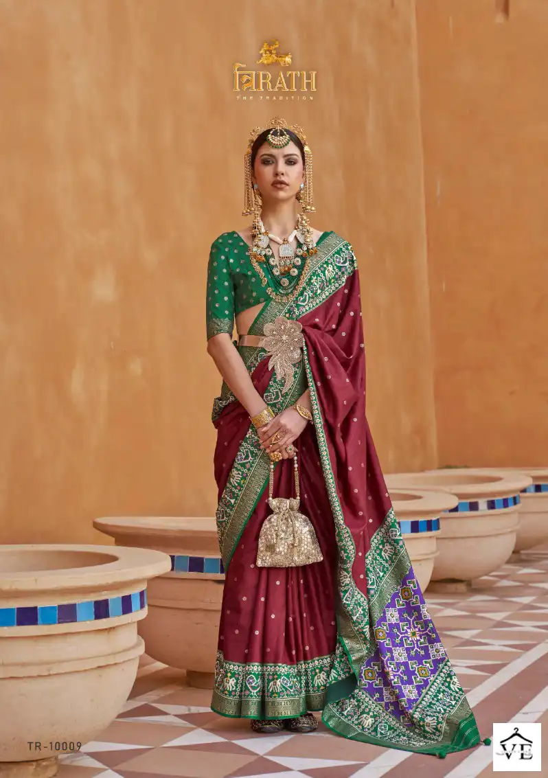 Trirath Pure Patola Vol 1 Sigma Silk Wholesale Saree Catalog — Wholesale Sarees, MPA wholesale from Surat — view 11