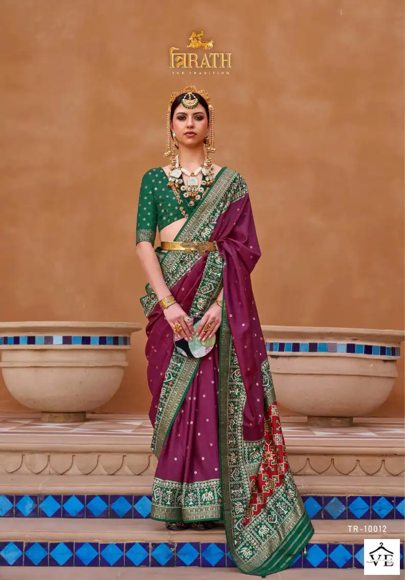 Trirath Pure Patola Vol 1 Sigma Silk Wholesale Saree Catalog — Wholesale Sarees, MPA wholesale from Surat — view 3