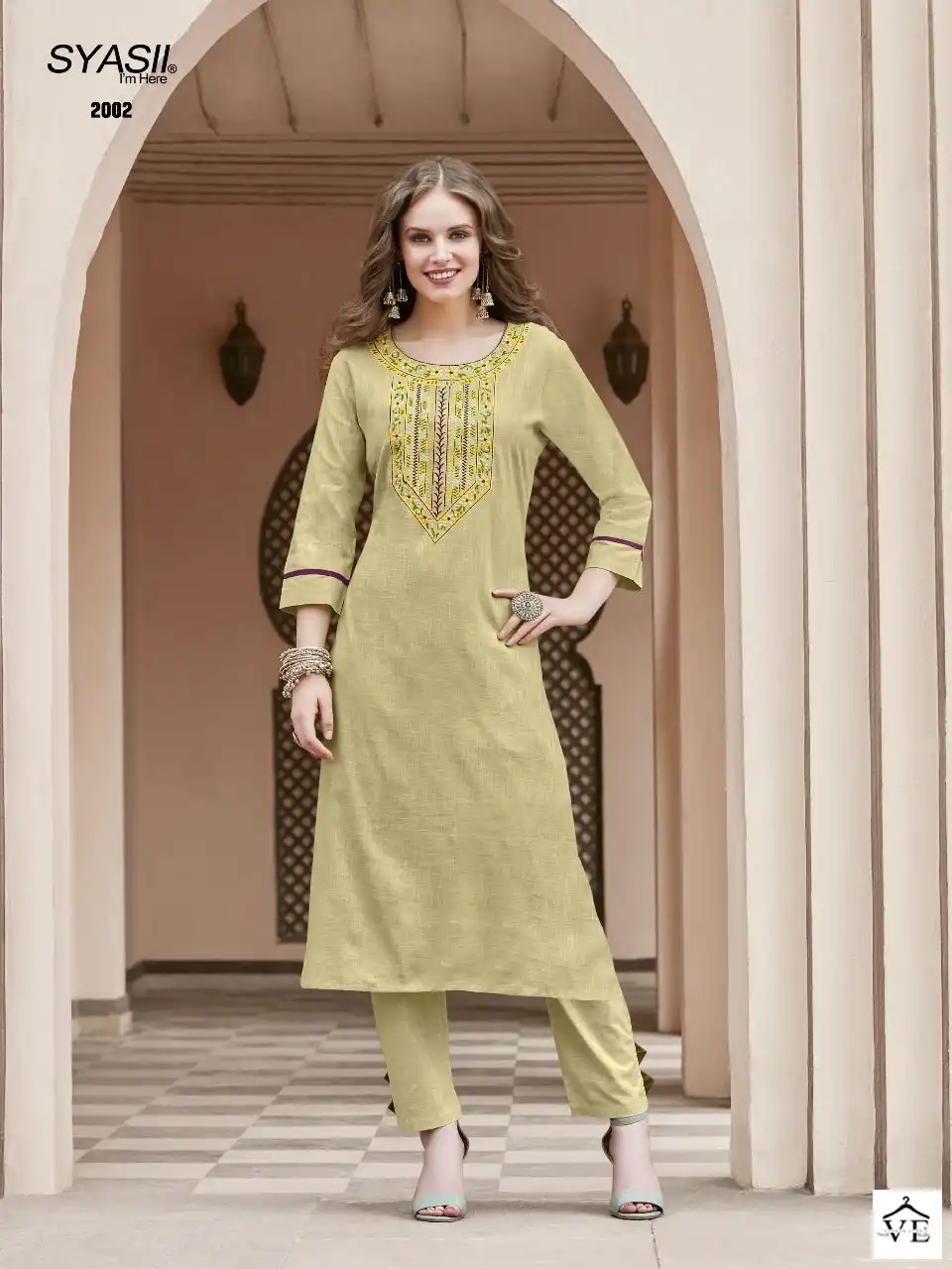 Syasii Pure Vol 2 100% Pure And Heavy Cotton Wholesale Kurti With Pant Catalog — Wholesale Kurtis, MPA wholesale from Surat - Gallery Image 4