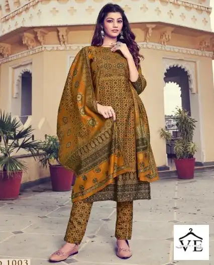 Ladies Flavour Panihari Pure Modal Chanderi Wholesale Readymade Suits Catalog — Wholesale Salwar Suits, MPA wholesale from Surat — view 1