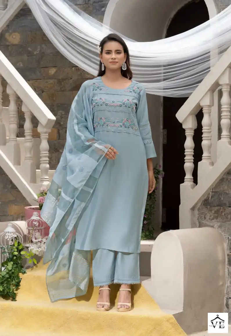 Psyna Parampara Vol 4 Roman Silk Wholesale Readymade Suits Catalog — Wholesale Salwar Suits, MPA wholesale from Surat - Gallery Image 2