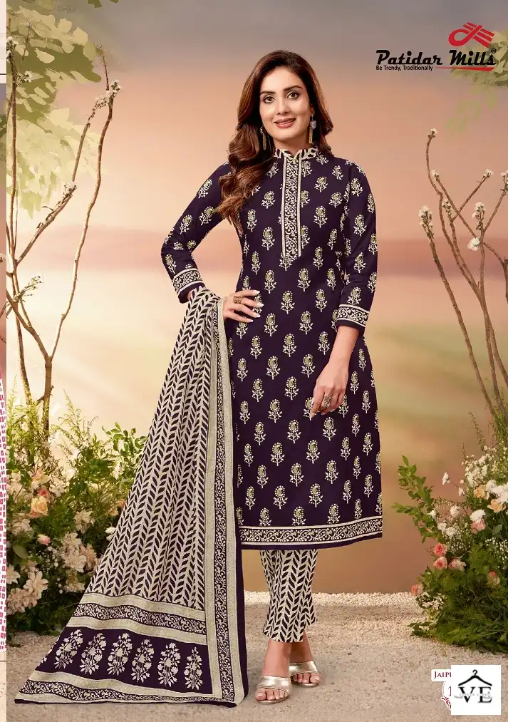 Patidar Jaipuri Queen Vol 1 Cotton Wholesale Readymade Suits Catalog — Wholesale Salwar Suits, MPA wholesale from Surat - Gallery Image 4