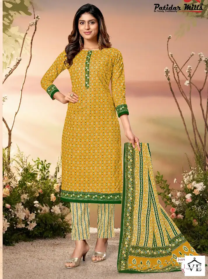 Patidar Jaipuri Queen Vol 1 Cotton Wholesale Readymade Suits Catalog — Wholesale Salwar Suits, MPA wholesale from Surat - Gallery Image 7