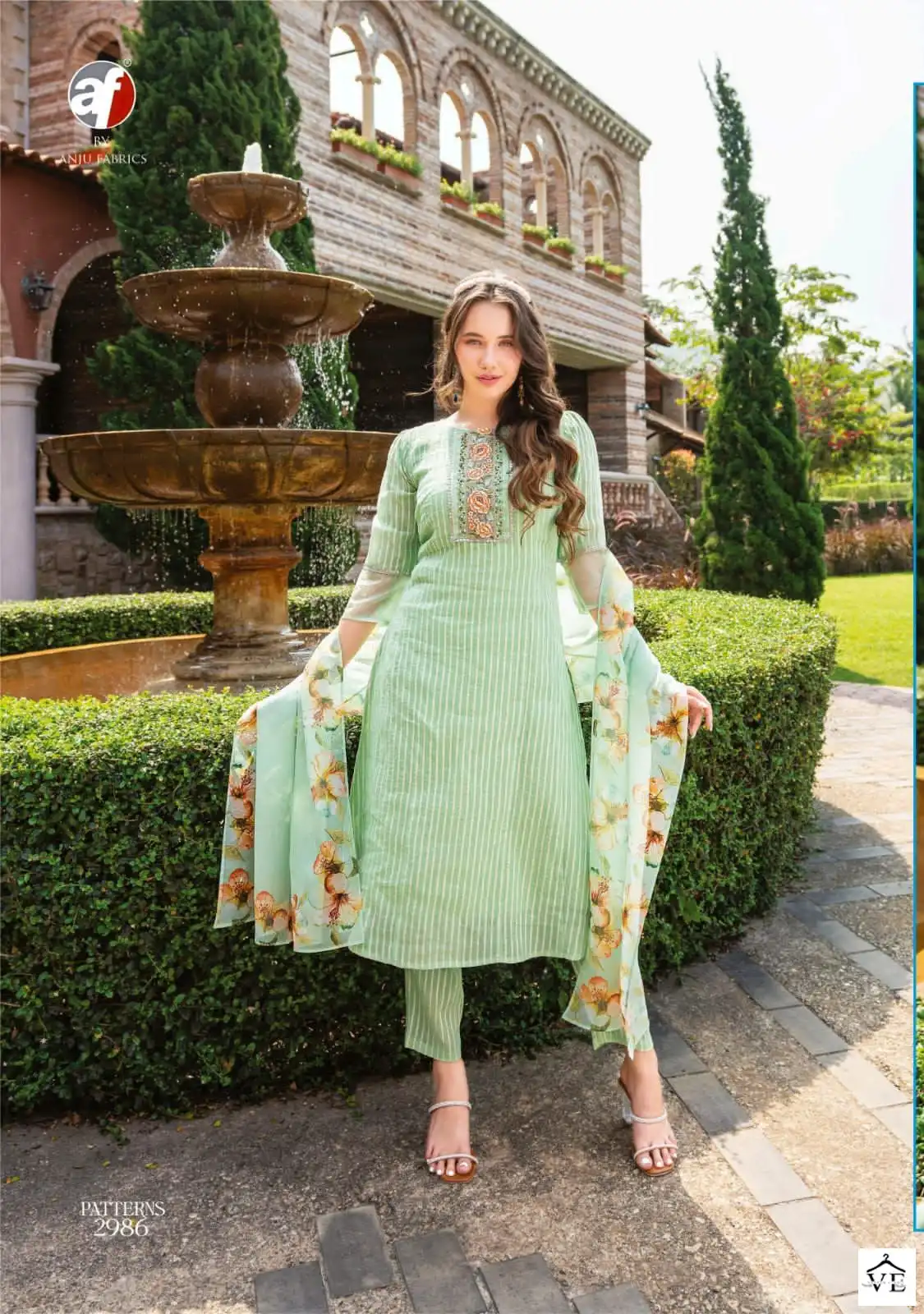 Anju Fabrics Patterns Pure Cotton Wholesale Readymade Salwar Suit Catalog — Wholesale Salwar Suits, MPA wholesale from Surat - Gallery Image 2
