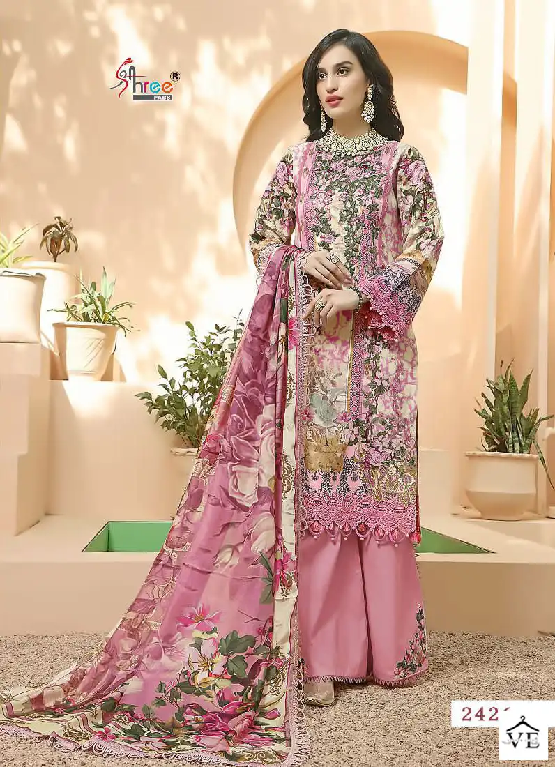 Shree Fabs Queens Court Hit Colour Edition Pure Cotton Wholesale Pakistani Salwar Suit Catalog — Wholesale Salwar Suits, MPA wholesale from Surat - Gallery Image 2