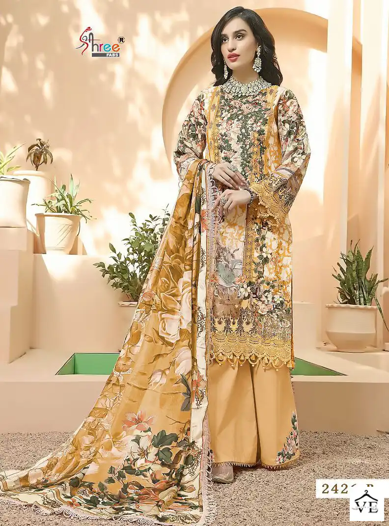 Shree Fabs Queens Court Hit Colour Edition Pure Cotton Wholesale Pakistani Salwar Suit Catalog — Wholesale Salwar Suits, MPA wholesale from Surat — view 1