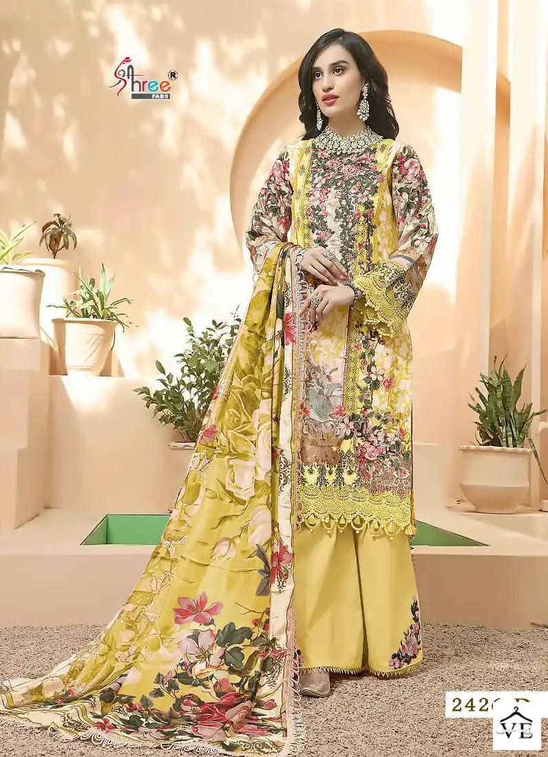 Shree Fabs Queens Court Hit Colour Edition Pure Cotton Wholesale Pakistani Salwar Suit Catalog — Wholesale Salwar Suits, MPA wholesale from Surat - Gallery Image 3