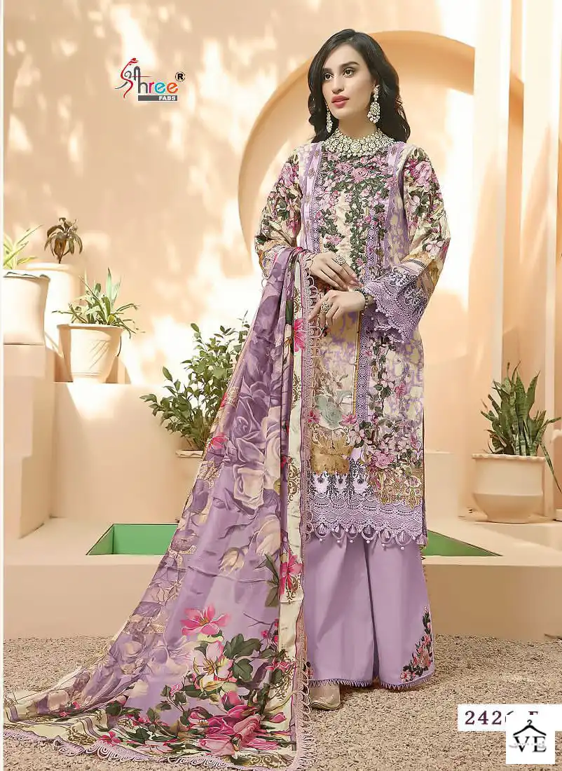 Shree Fabs Queens Court Hit Colour Edition Pure Cotton Wholesale Pakistani Salwar Suit Catalog — Wholesale Salwar Suits, MPA wholesale from Surat - Gallery Image 4