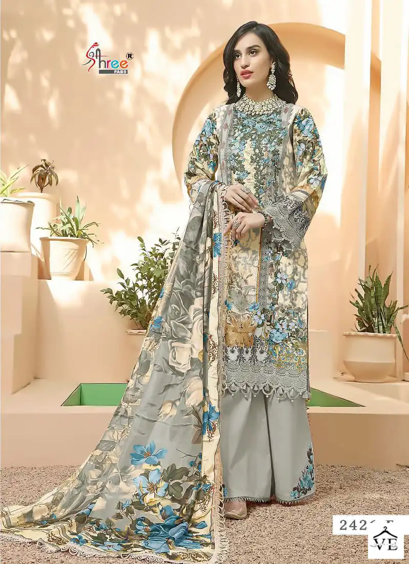 Shree Fabs Queens Court Hit Colour Edition Pure Cotton Wholesale Pakistani Salwar Suit Catalog — Wholesale Salwar Suits, MPA wholesale from Surat - Gallery Image 5