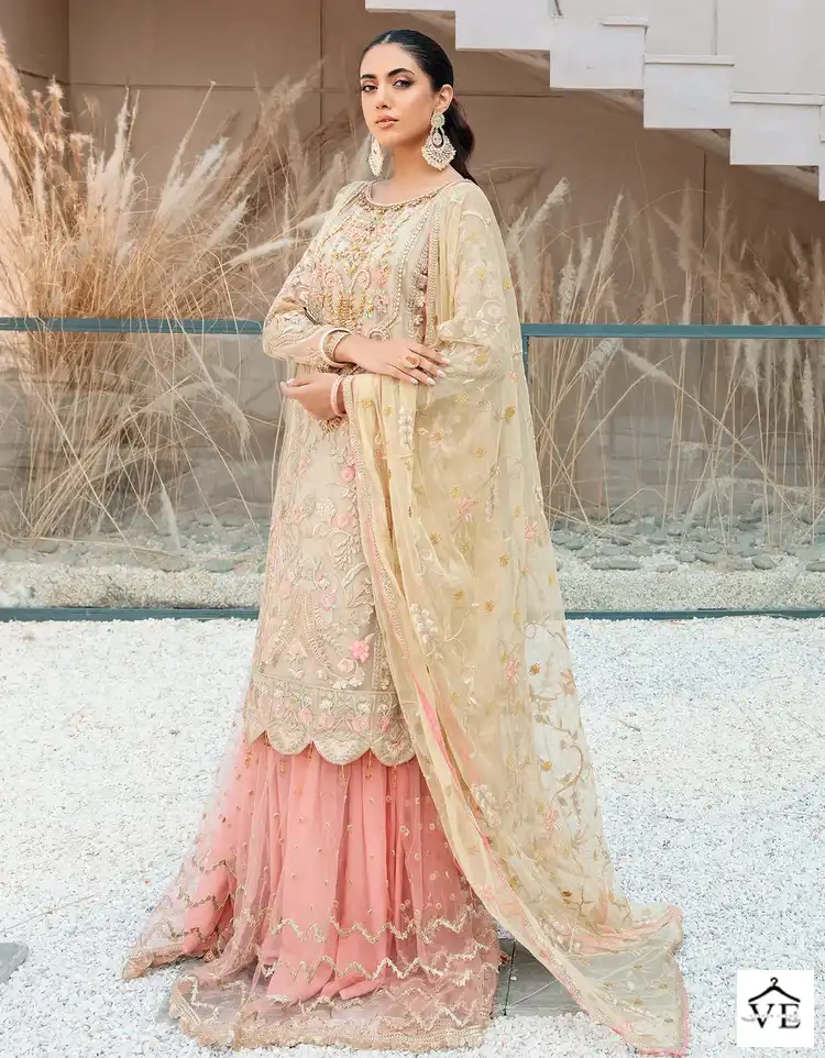 Ramsha R-562 Faux Georgette Wholesale Pakistani Suit — Wholesale Salwar Suits, MPA wholesale from Surat - Gallery Image 5