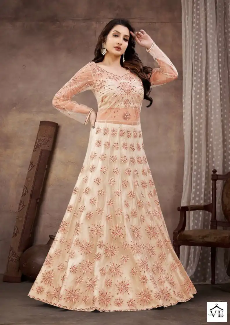 Rama Raazi-Neerja Soft Net Wholesale Anarkali Salwar Kameez Catalog — Wholesale Salwar Suits, MPA wholesale from Surat - Gallery Image 2