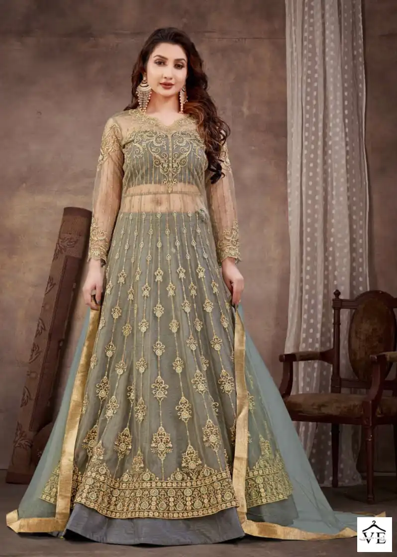 Rama Raazi-Neerja Soft Net Wholesale Anarkali Salwar Kameez Catalog — Wholesale Salwar Suits, MPA wholesale from Surat - Gallery Image 3