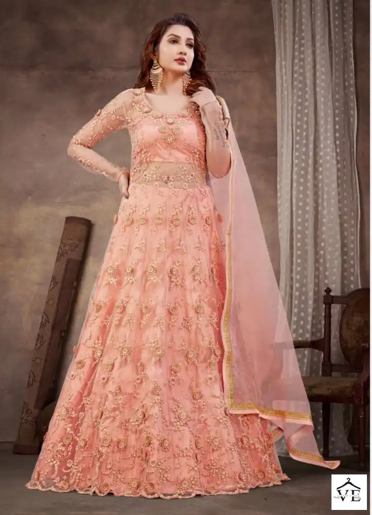 Rama Raazi-Neerja Soft Net Wholesale Anarkali Salwar Kameez Catalog — Wholesale Salwar Suits, MPA wholesale from Surat - Gallery Image 6