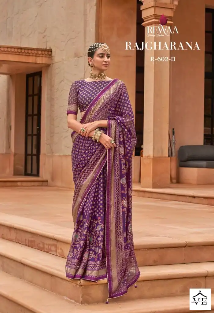 Rewaa Rajgharana Patola Silk Wholesale Saree Catalog — Wholesale Sarees, MPA wholesale from Surat - Gallery Image 2