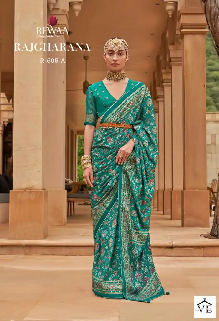 Rewaa Rajgharana Patola Silk Wholesale Saree Catalog — Wholesale Sarees, MPA wholesale from Surat - Gallery Image 3