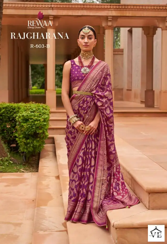 Rewaa Rajgharana Patola Silk Wholesale Saree Catalog — Wholesale Sarees, MPA wholesale from Surat - Gallery Image 5