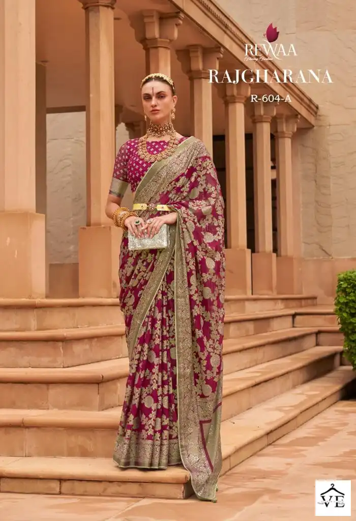 Rewaa Rajgharana Patola Silk Wholesale Saree Catalog — Wholesale Sarees, MPA wholesale from Surat - Gallery Image 7