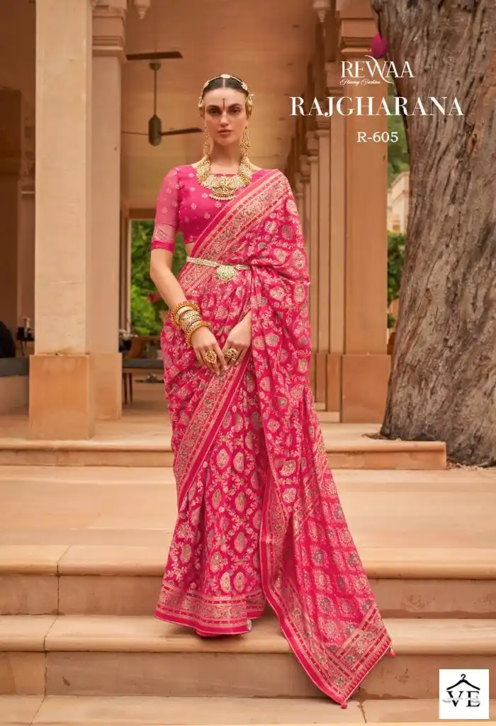 Rewaa Rajgharana Patola Silk Wholesale Saree Catalog — Wholesale Sarees, MPA wholesale from Surat - Gallery Image 10