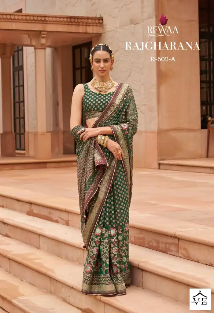 Rewaa Rajgharana Patola Silk Wholesale Saree Catalog — Wholesale Sarees, MPA wholesale from Surat - Gallery Image 11