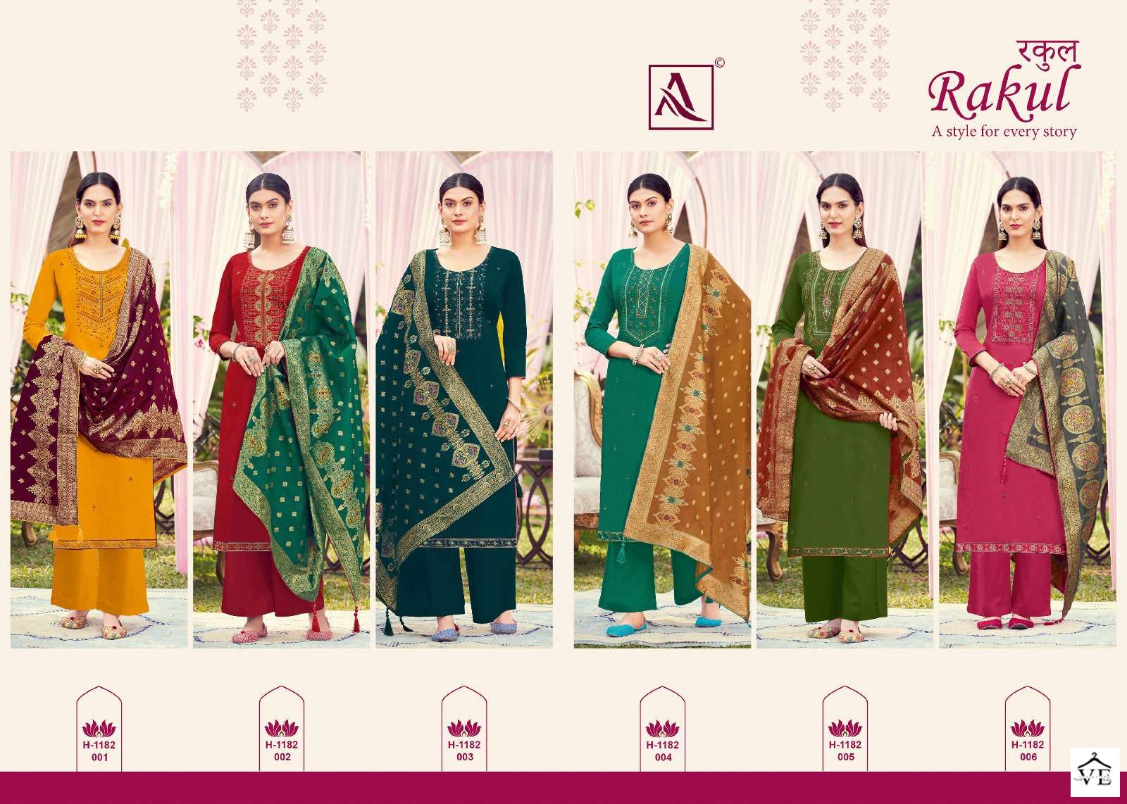 Alok Suits Rakul Jam Cotton Wholesale Salwar Suit Catalog — Wholesale Salwar Suits, MPA wholesale from Surat — view 6