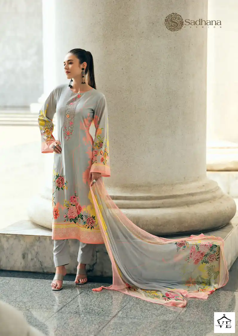 Sadhana Fashion Rambhia Pure Lawn Cotton Wholesale Salwar Suit Catalog — Wholesale Salwar Suits, MPA wholesale from Surat - Gallery Image 2