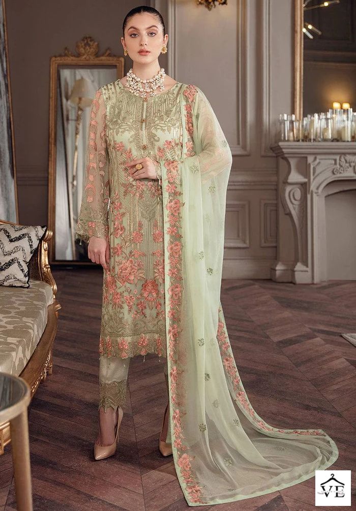Dinsaa Rangoon Nx Heavy Fox Georgeete Wholesale Pakistani Salwar Suit Catalog — Wholesale Salwar Suits, MPA wholesale from Surat — view 1